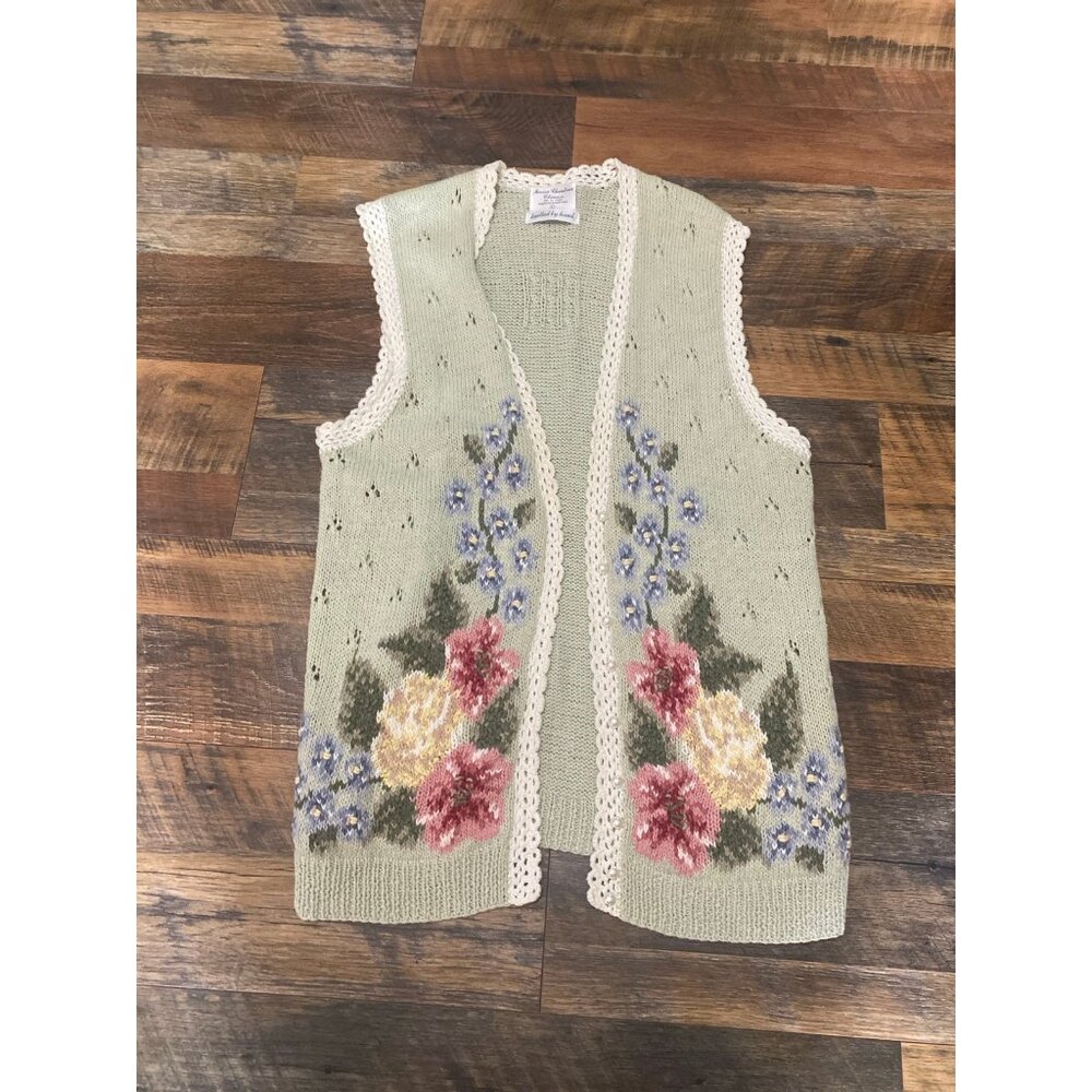 Vintage Marisa Christina hand knit vest